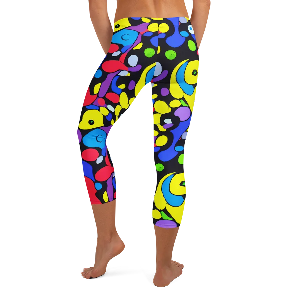 Miró's Mosaic on Capri Leggings — Back