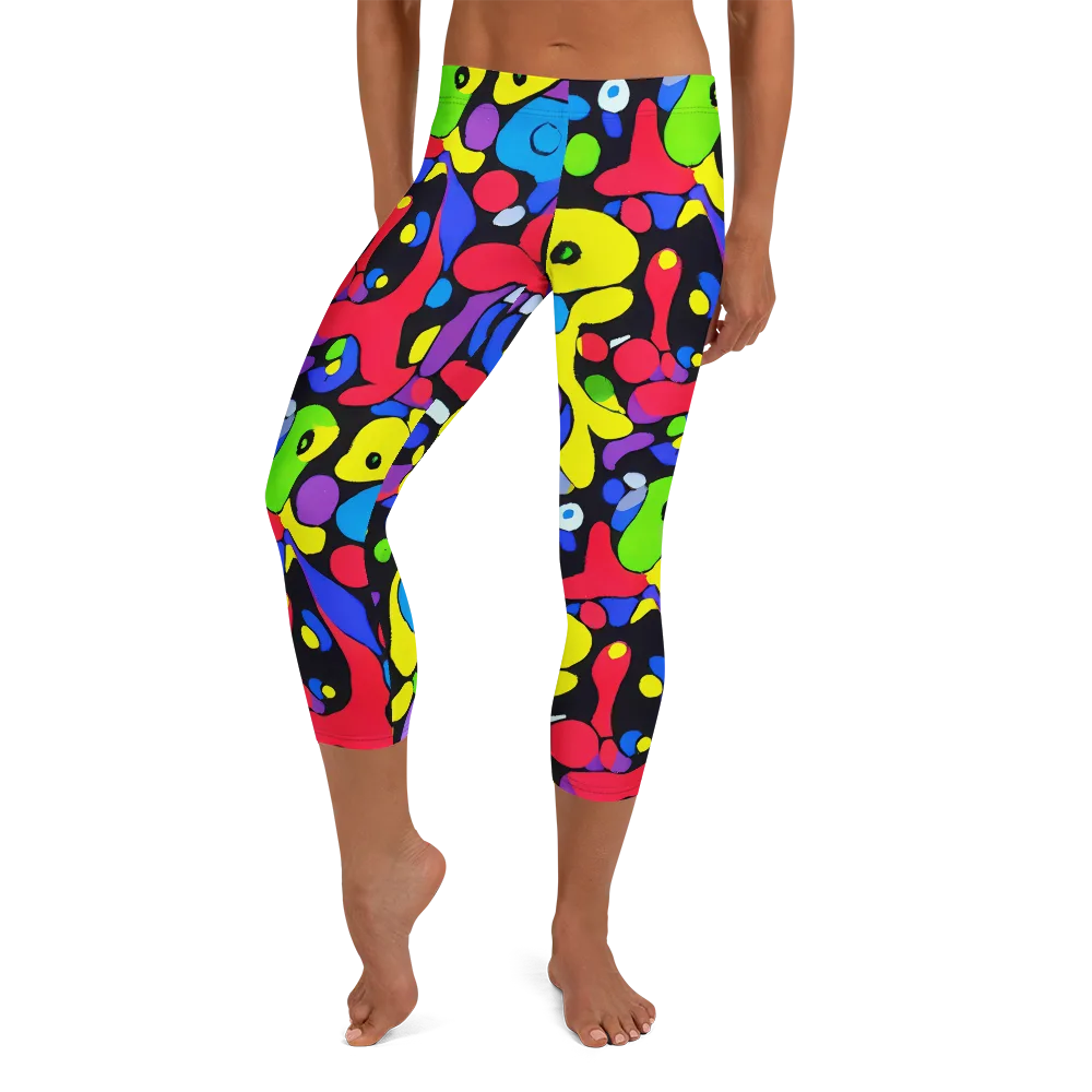 Miró's Mosaic on Capri Leggings — Front