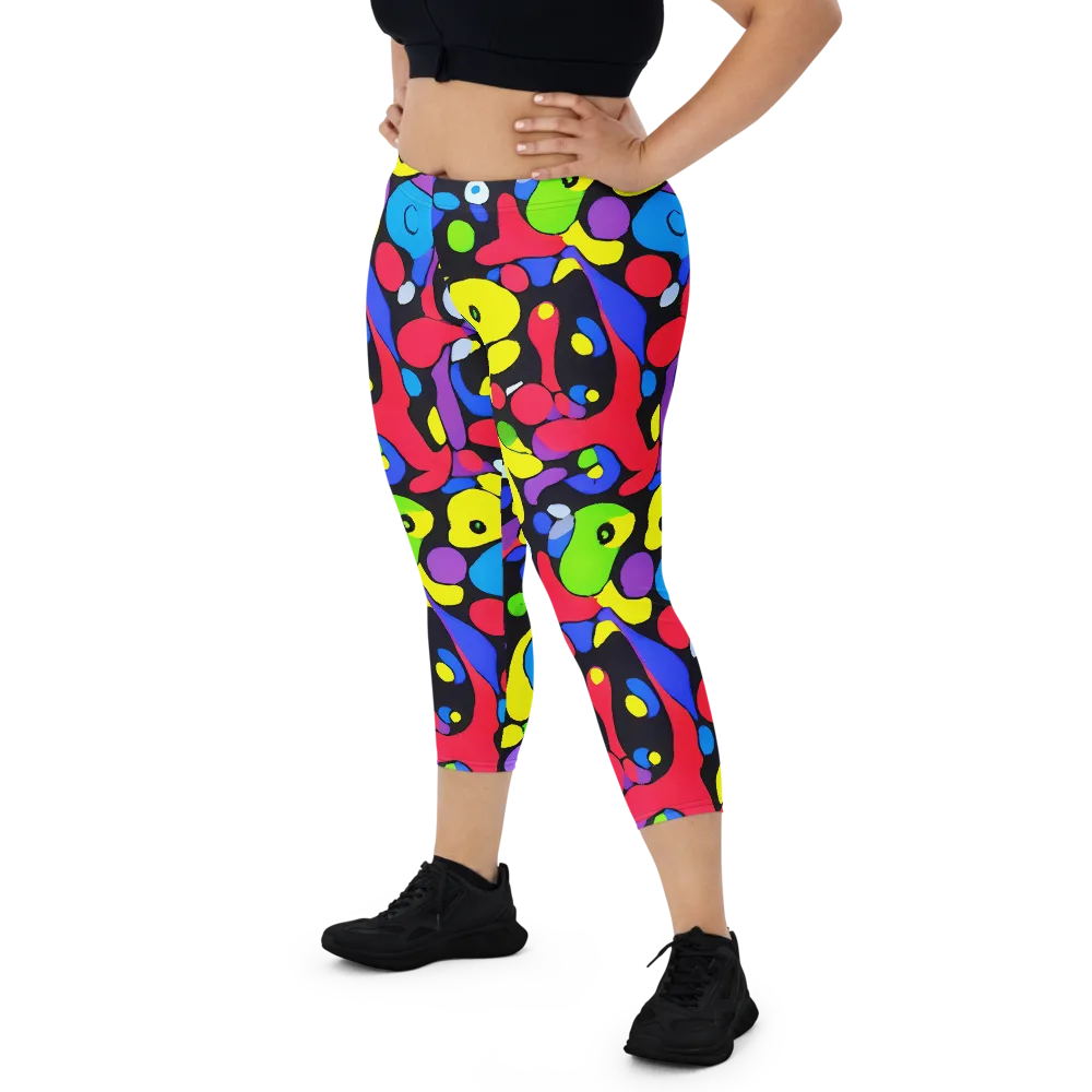 Miró's Mosaic on Capri Leggings — Front