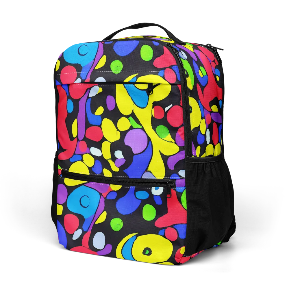 Miró's Mosaic on Utility Backpack — Left Front