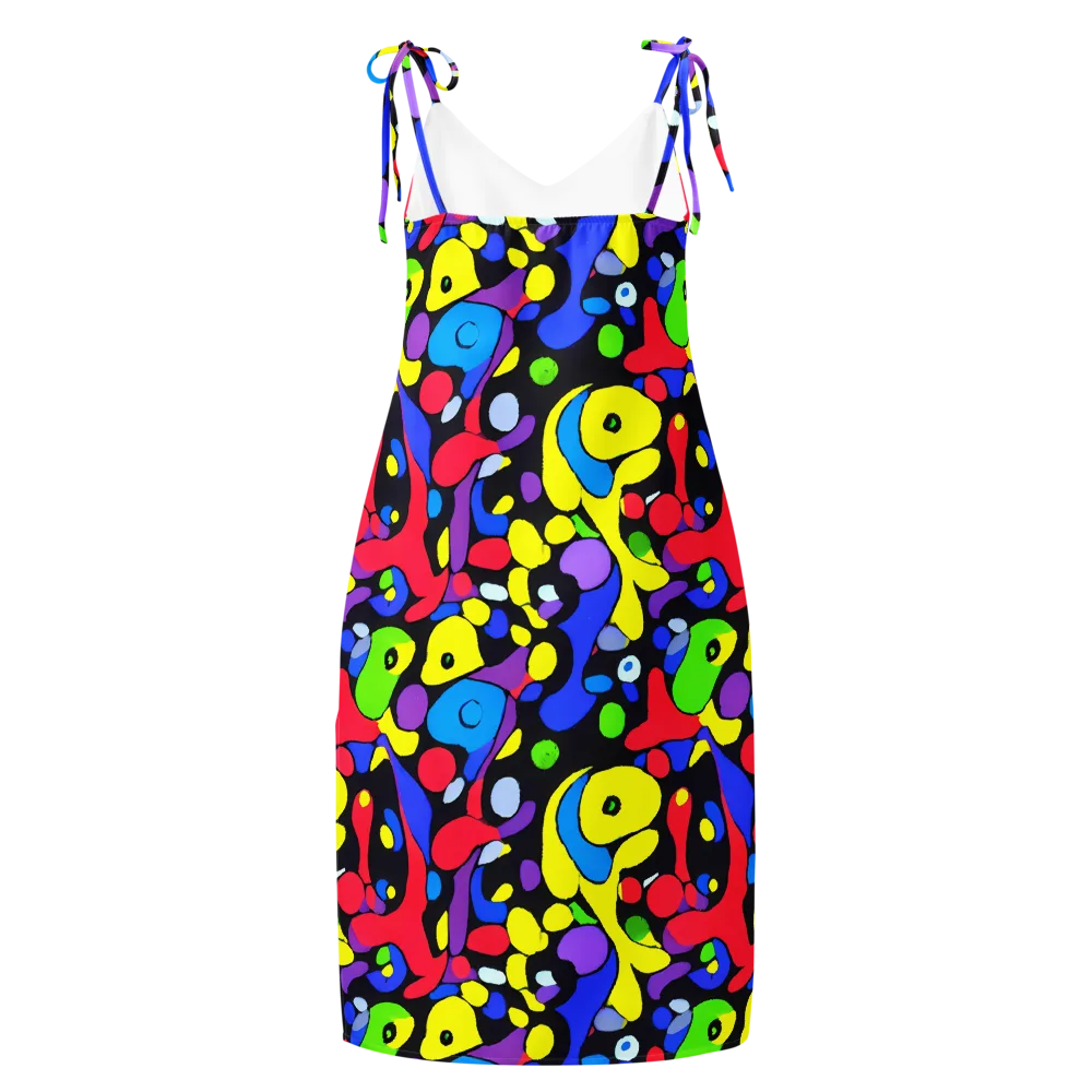 Miró's Mosaic on Slip Dress — Back