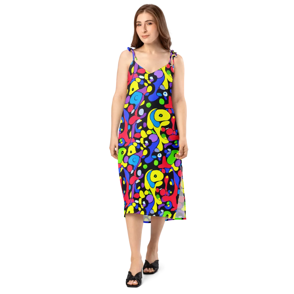 Miró's Mosaic on Slip Dress — Front