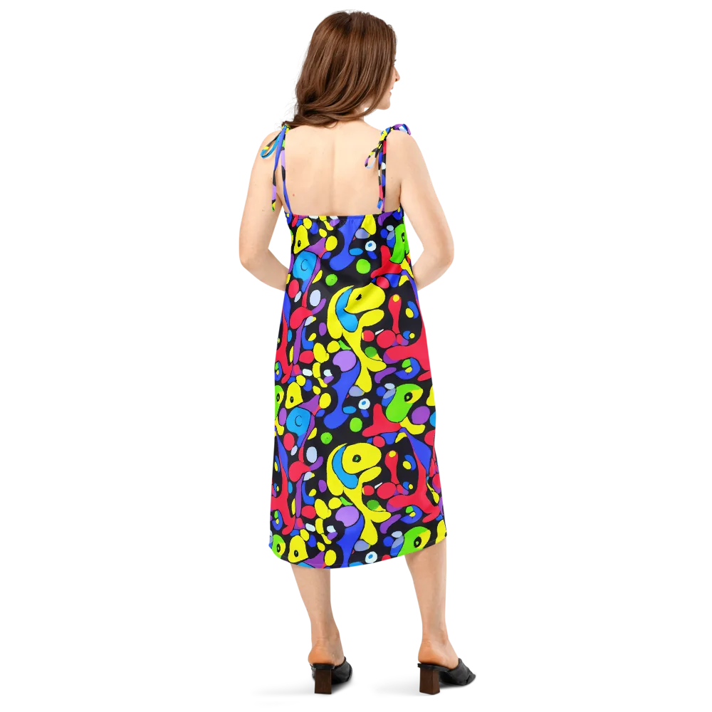 Miró's Mosaic on Slip Dress — Back