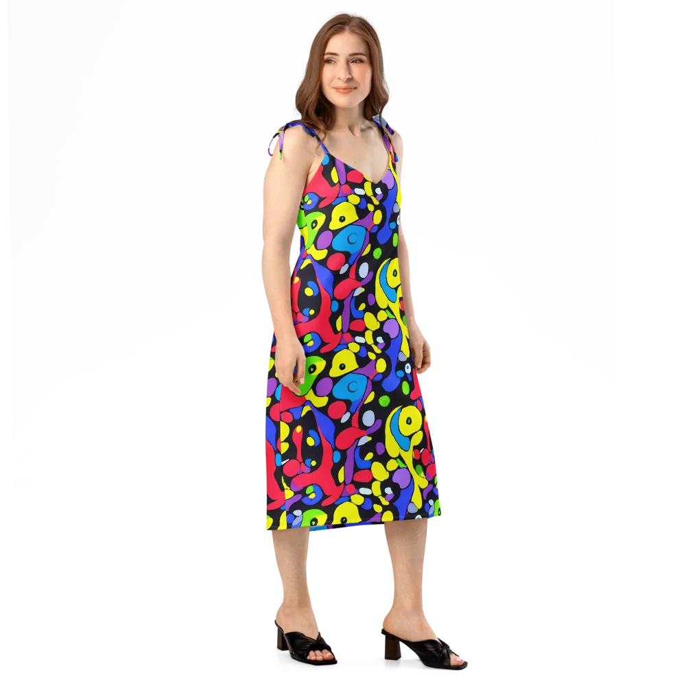 Miró's Mosaic on Slip Dress — Right Front
