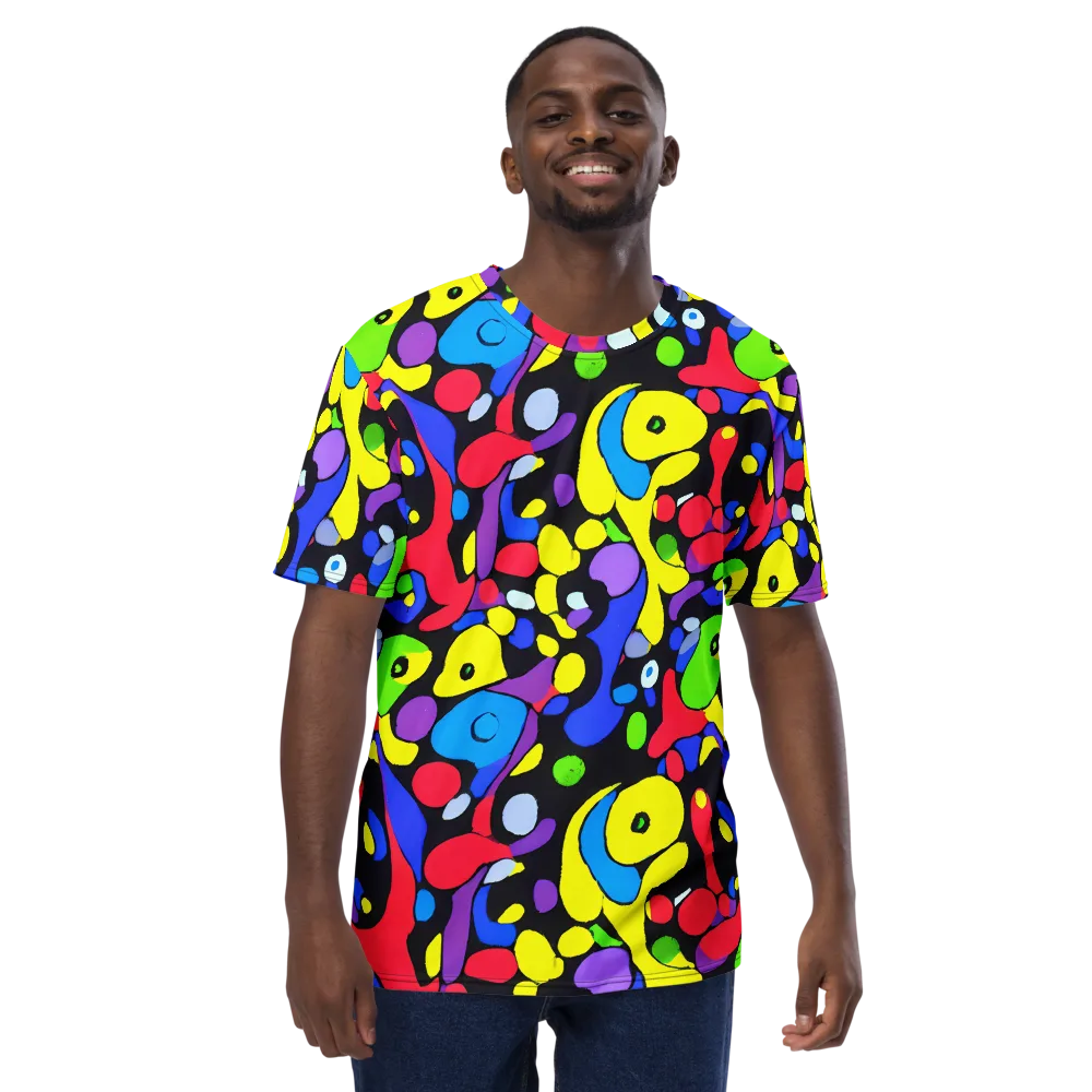 Miró's Mosaic on Men's Crew Neck T-Shirt — Front