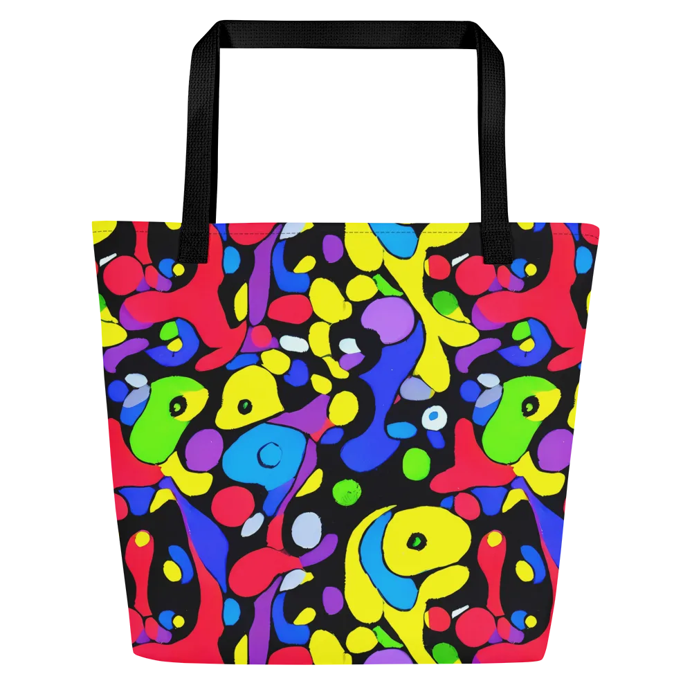 Miró's Mosaic on Large Tote Bag W/ Pocket — Front