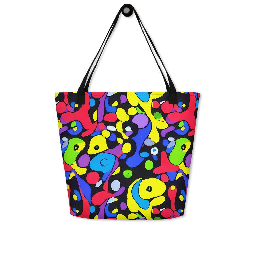 Miró's Mosaic on Large Tote Bag W/ Pocket — Front