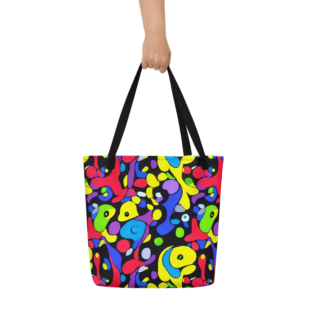 Miró's Mosaic on Large Tote Bag W/ Pocket — Front