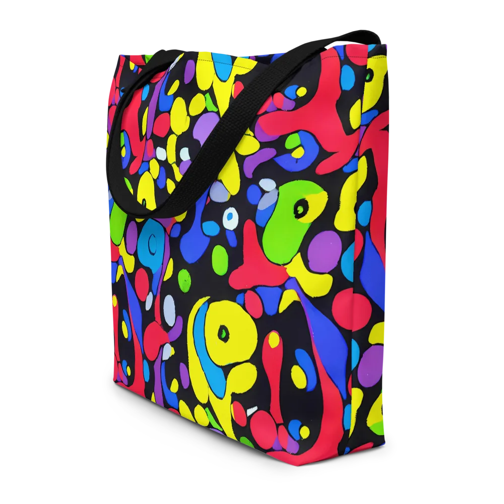 Miró's Mosaic on Large Tote Bag W/ Pocket — Front