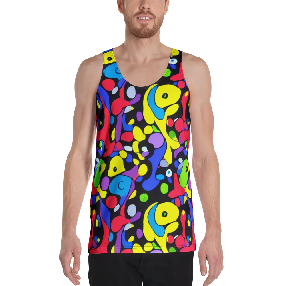 Miró's Mosaic on Men's Tank Top — Front