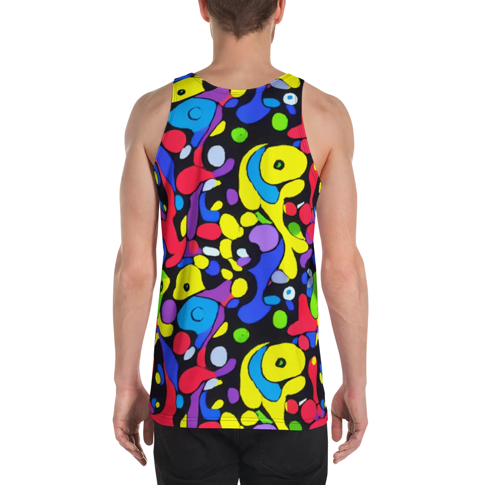 Miró's Mosaic on Men's Tank Top — Back