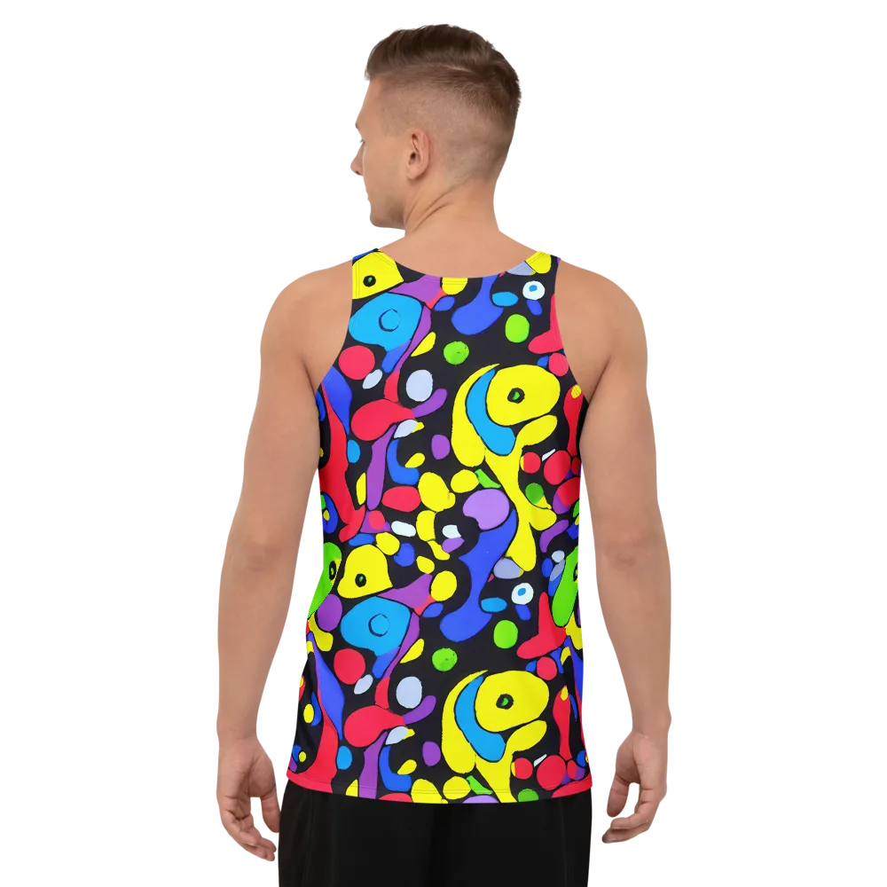Miró's Mosaic on Men's Tank Top — Back