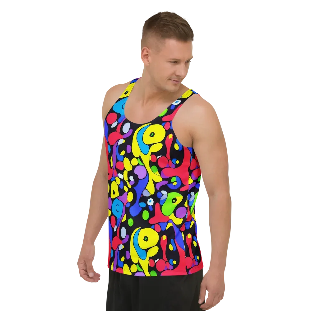 Miró's Mosaic on Men's Tank Top — Left Front