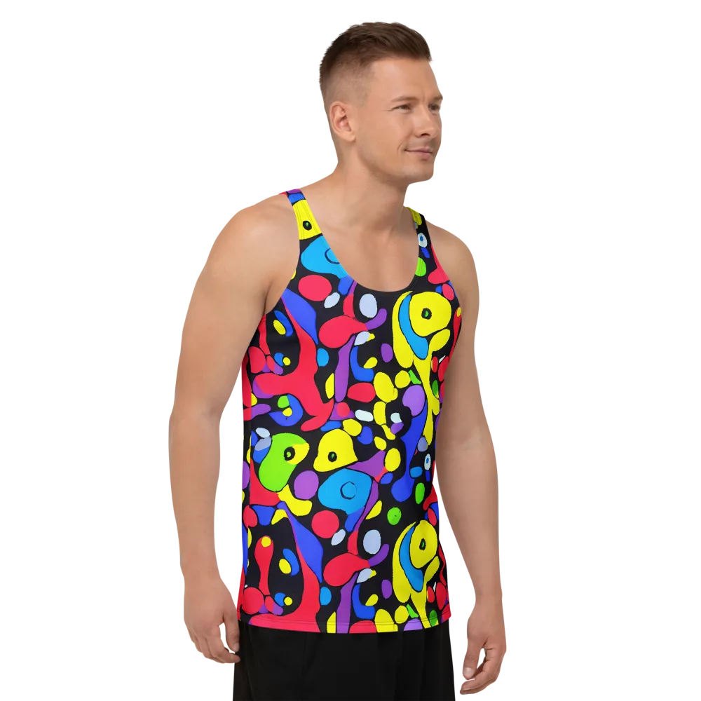 Miró's Mosaic on Men's Tank Top — Right Front