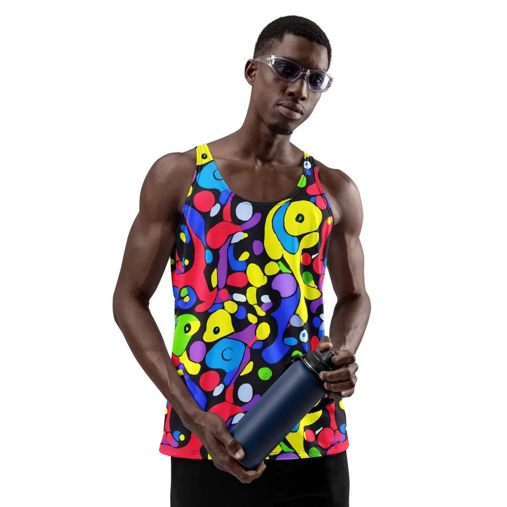 Miró's Mosaic on Men's Tank Top — Front
