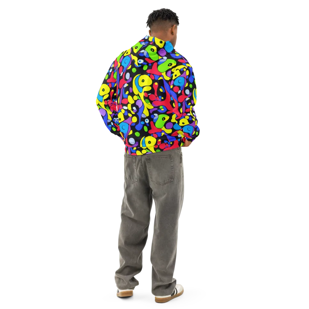 Miró's Mosaic on Cotton Hoodie — Back
