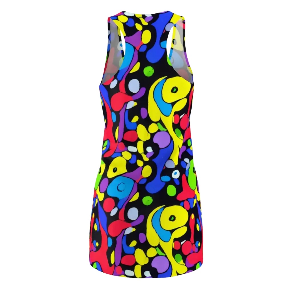 Miró's Mosaic on Racerback Dress — Back