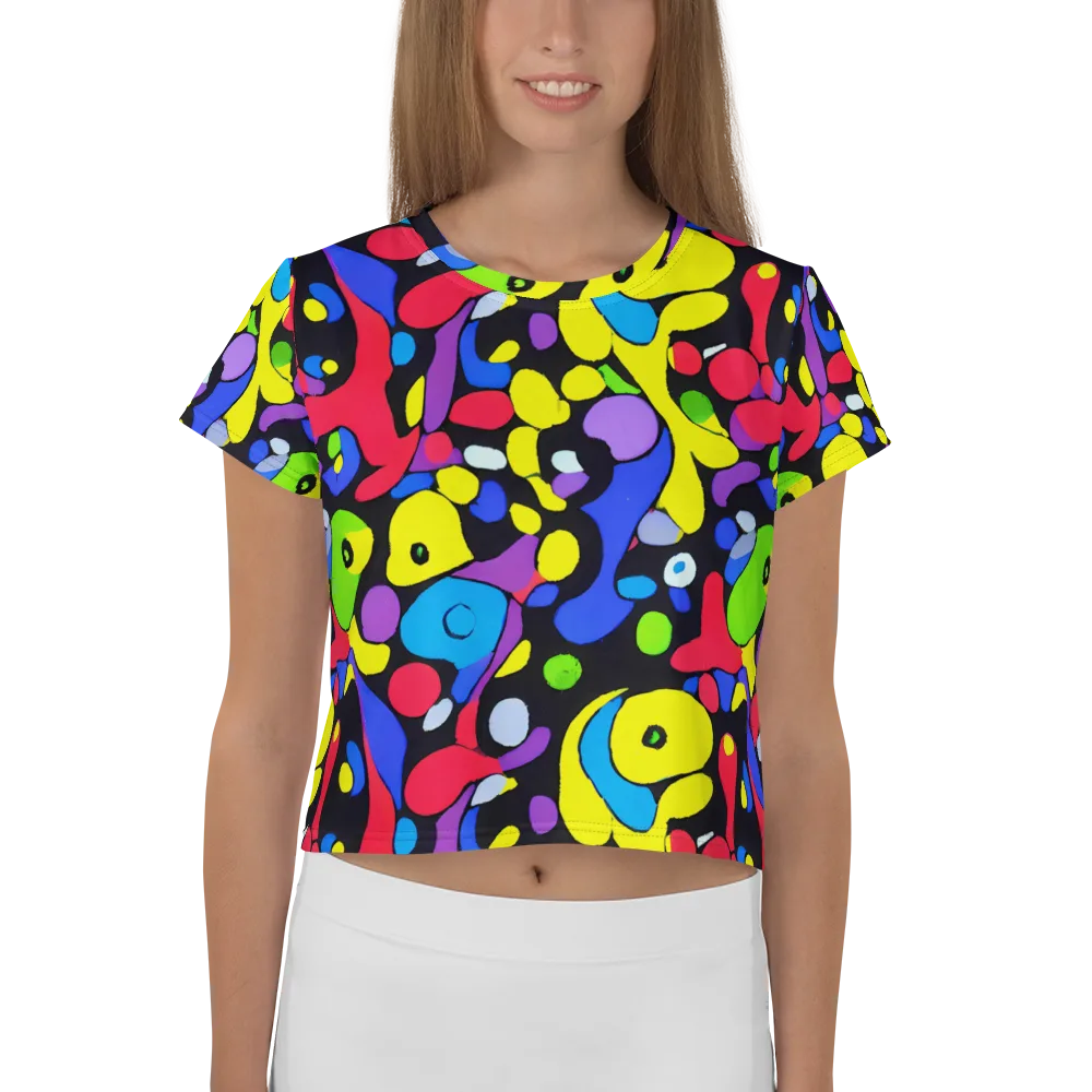 Miró's Mosaic on Crop Tee — Front