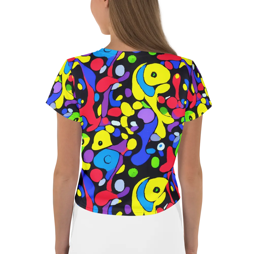 Miró's Mosaic on Crop Tee — Back