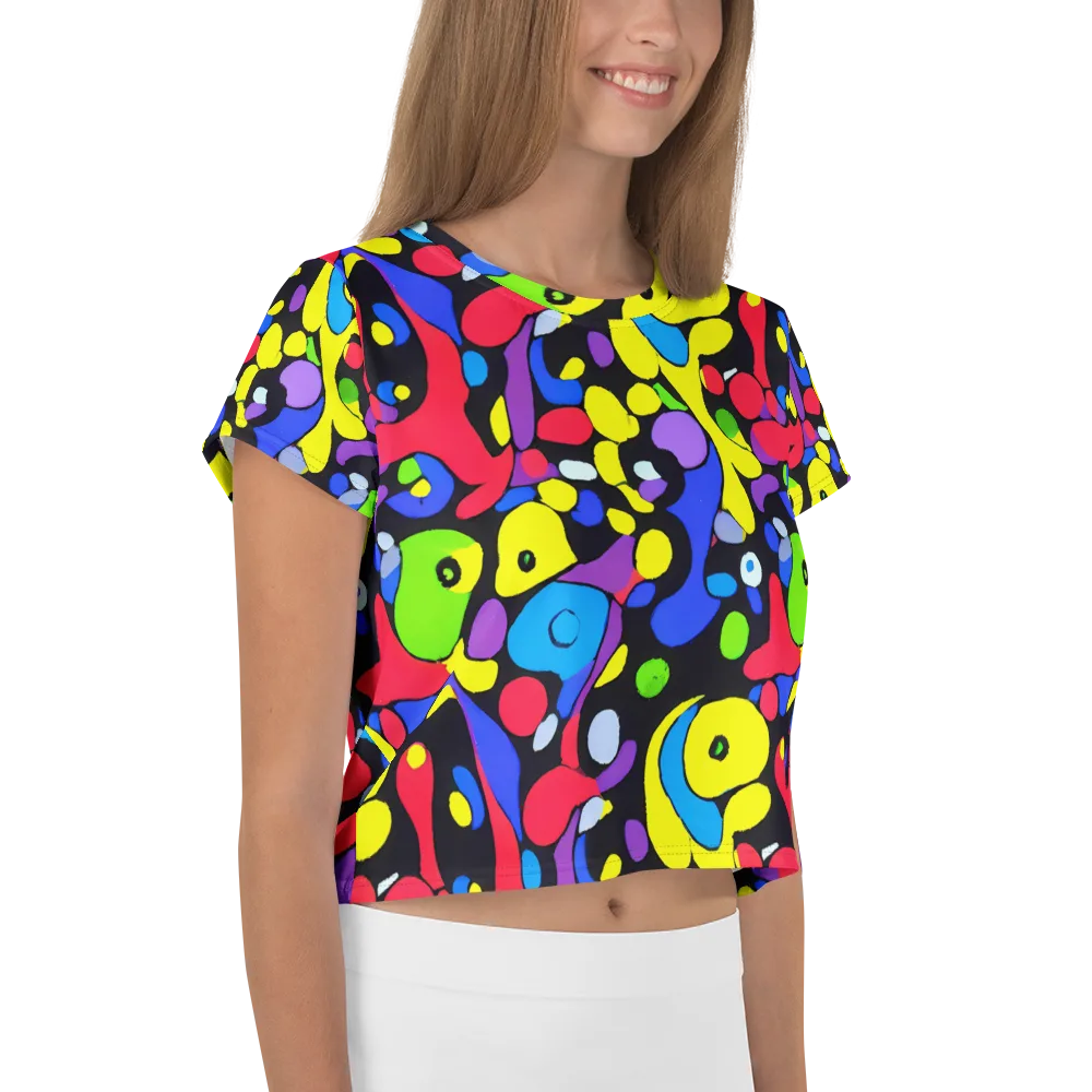 Miró's Mosaic on Crop Tee — Right