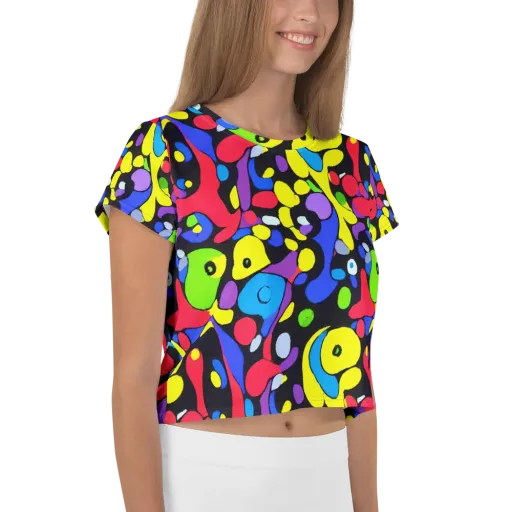 Miró's Mosaic on a Crop Tee