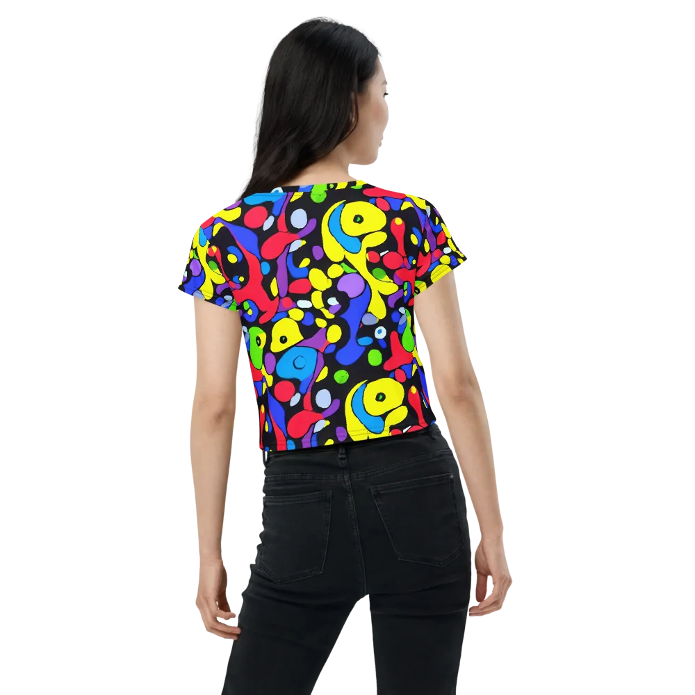 Miró's Mosaic on Crop Tee — Back