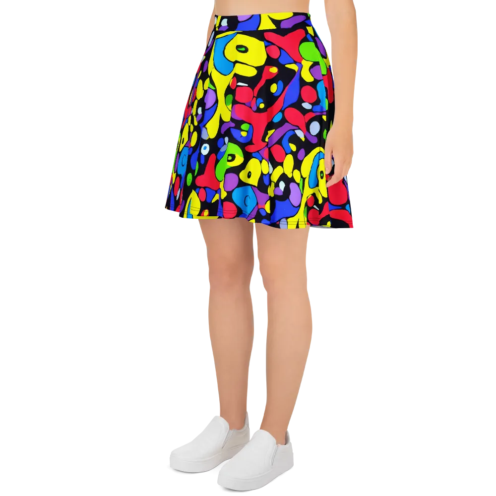 Miró's Mosaic on Skater Skirt — Left