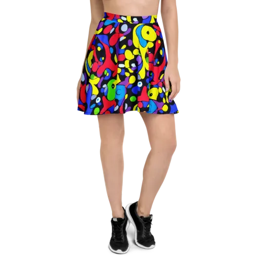 Miró's Mosaic on a Skater Skirt