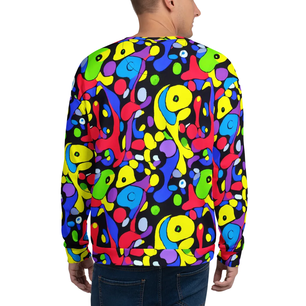 Miró's Mosaic on Sweatshirt — Back