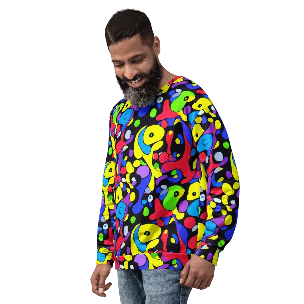 Miró's Mosaic on Sweatshirt — Left Front