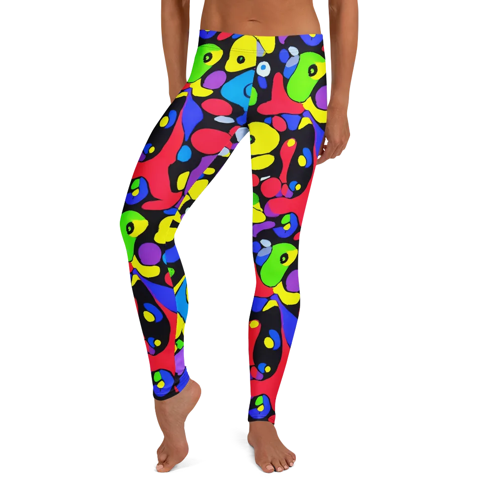 Miró's Mosaic on Leggings — Front