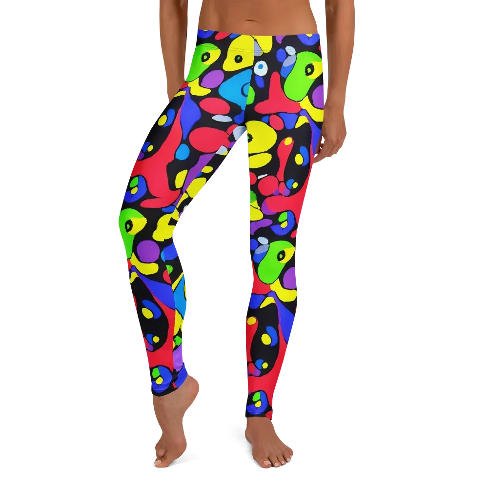 Miró's Mosaic on Leggings — Front