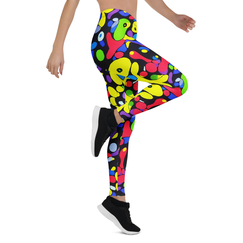 Miró's Mosaic on Leggings — Right