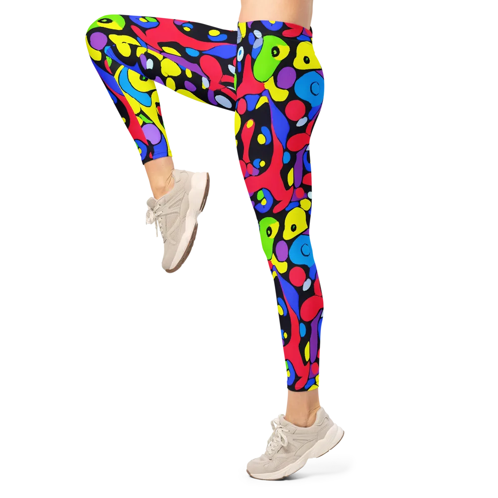 Miró's Mosaic on Leggings — Left