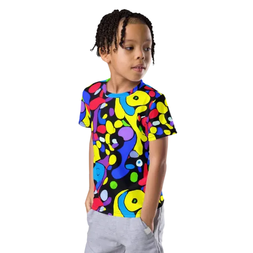 Miró's Mosaic on a Kids Crew Neck T-Shirt