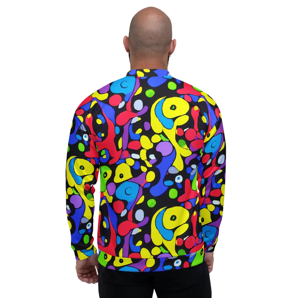 Miró's Mosaic on Bomber Jacket — Back