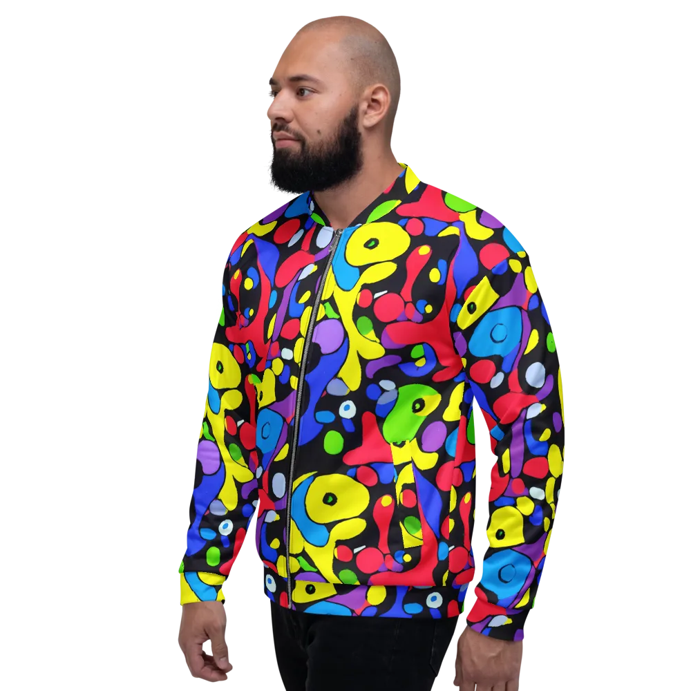 Miró's Mosaic on Bomber Jacket — Left