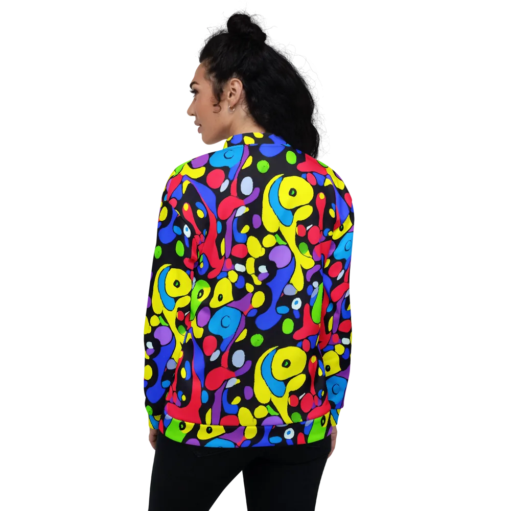 Miró's Mosaic on Bomber Jacket — Back