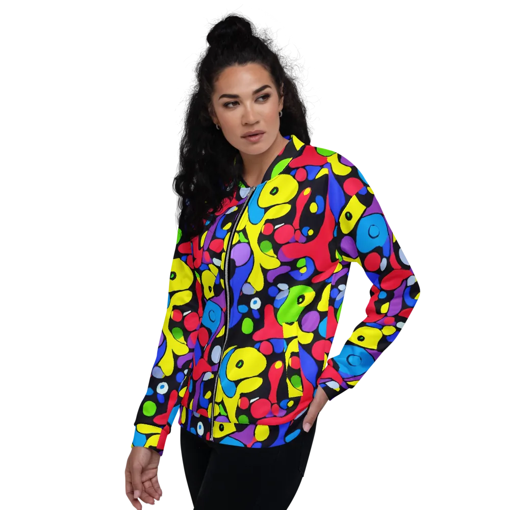 Miró's Mosaic on Bomber Jacket — Left