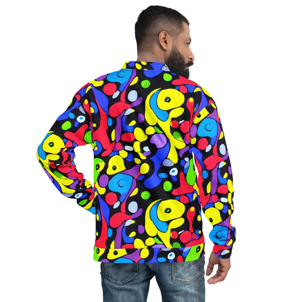 Miró's Mosaic on Bomber Jacket — Back