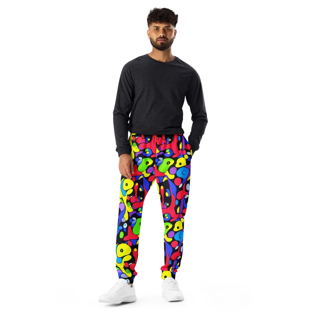 Miró's Mosaic on Men's Joggers — Front