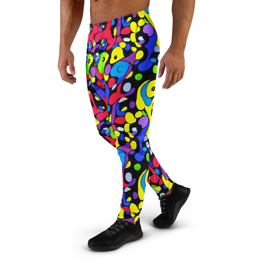 Miró's Mosaic on Men's Joggers — Left