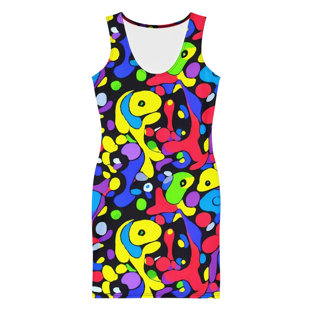 Miró's Mosaic on Bodycon Dress — Front