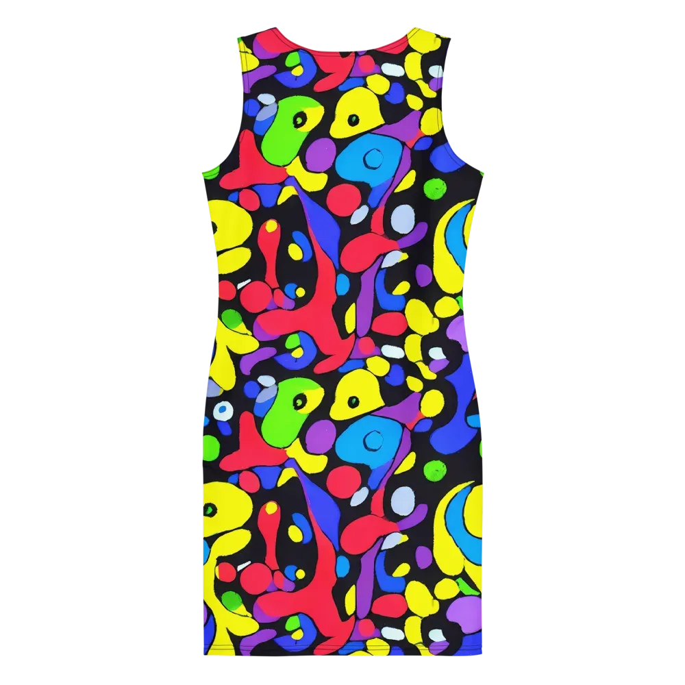 Miró's Mosaic on Bodycon Dress — Back