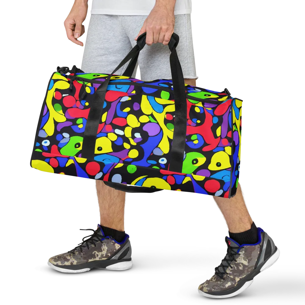 Miró's Mosaic on Duffle Bag — Front