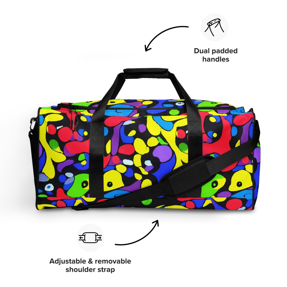 Miró's Mosaic on Duffle Bag — Front