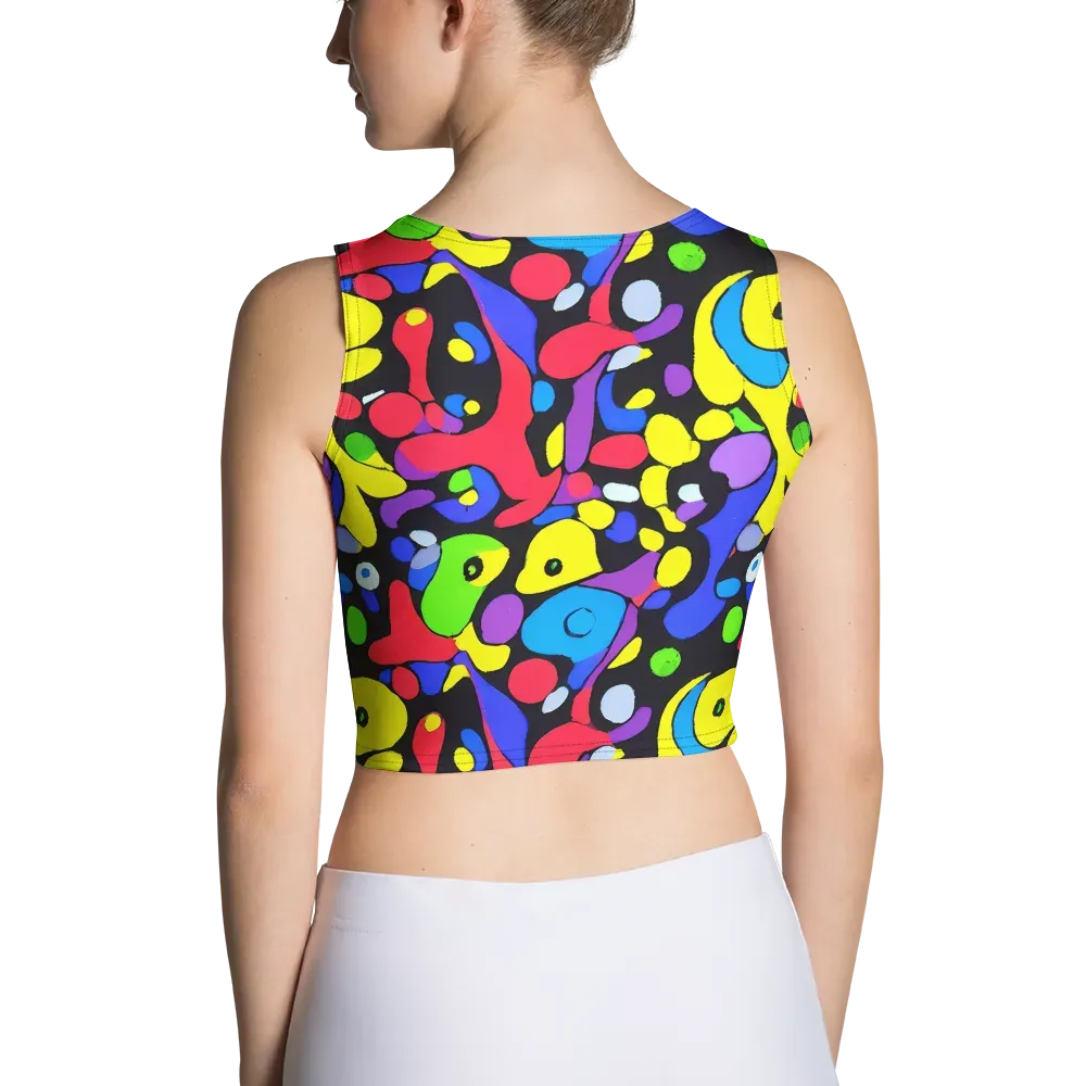Miró's Mosaic on Crop Top — Back