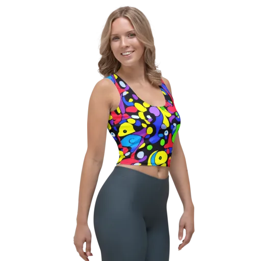 Miró's Mosaic on a Crop Top