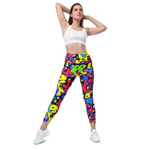 Miró's Mosaic on a Leggings with Pockets