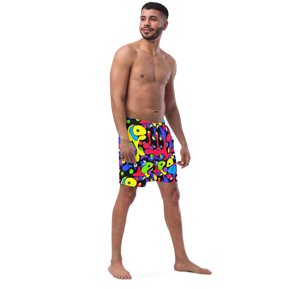 Miró's Mosaic on Swim Trunks — Right Front